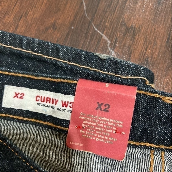EXPRESS JEANS curvy fit boot cut short size 6 dark Wash denim nwt Y2K fashion - Picture 6 of 10